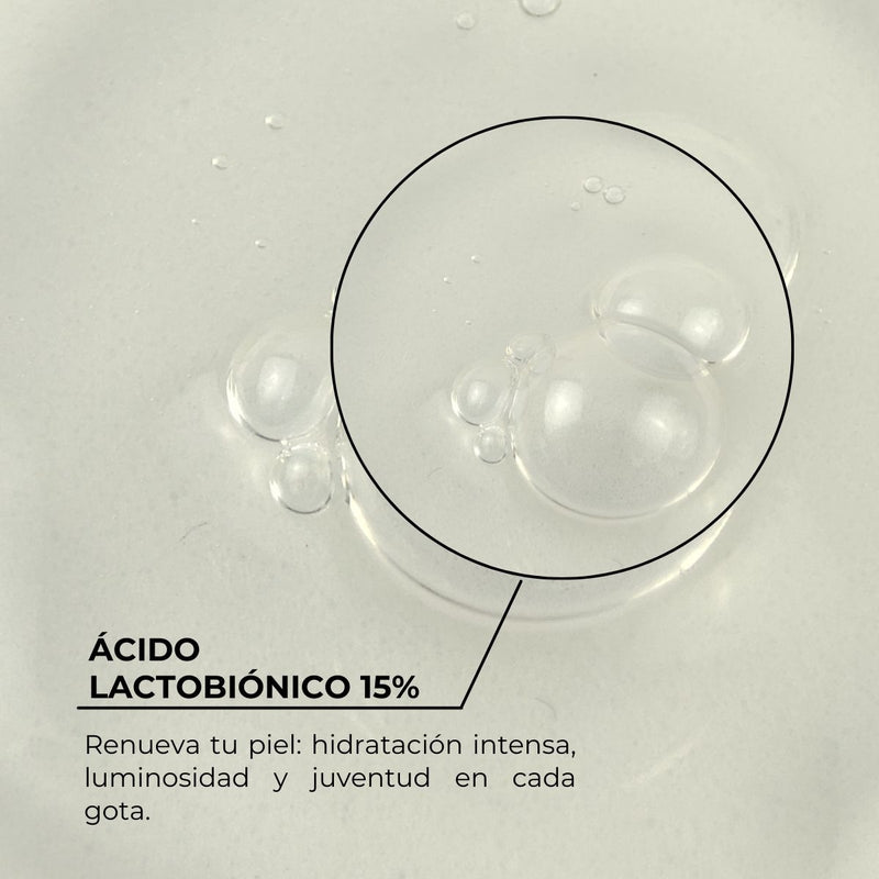 Suero Lactobionico piel mas suave, firme, joven, elastica y luminosa.