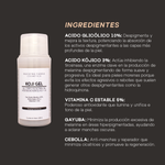 Koji Gel Despigmentante para piel morena con Ac. Glicolico, Kojico y Vit. C