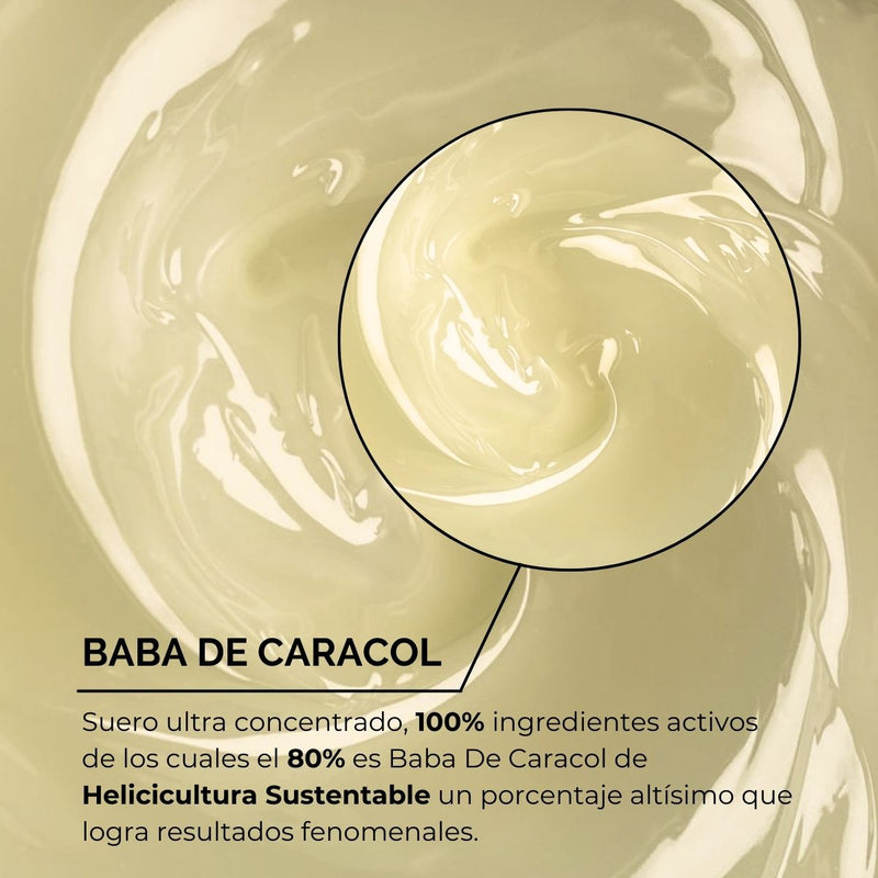 Suero Regenerante de Baba de Caracol Sustentable Ideal para paño y pecas