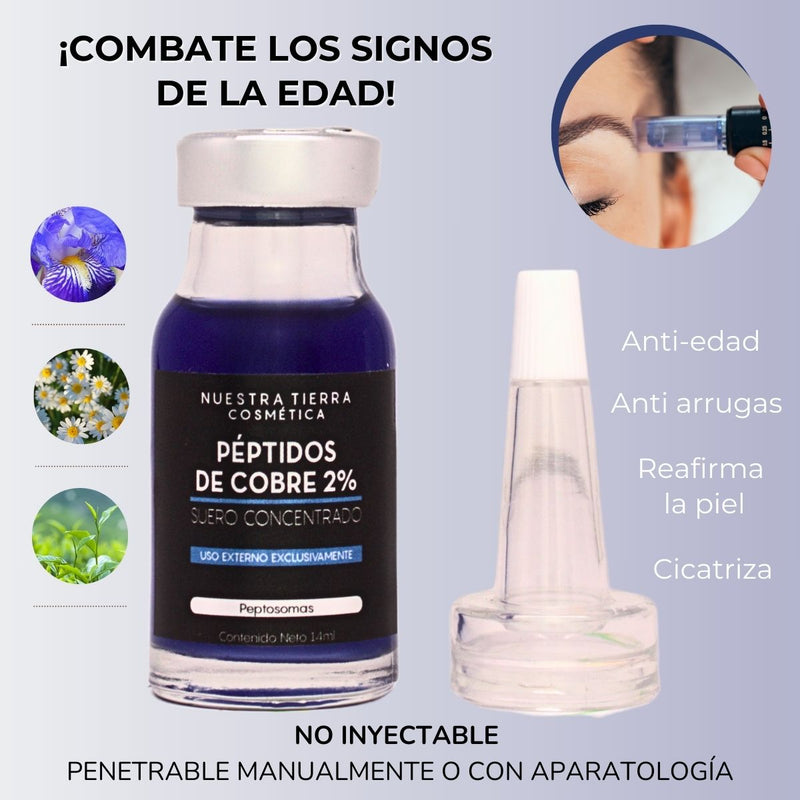 Vial Peptidos De Cobre al 2%