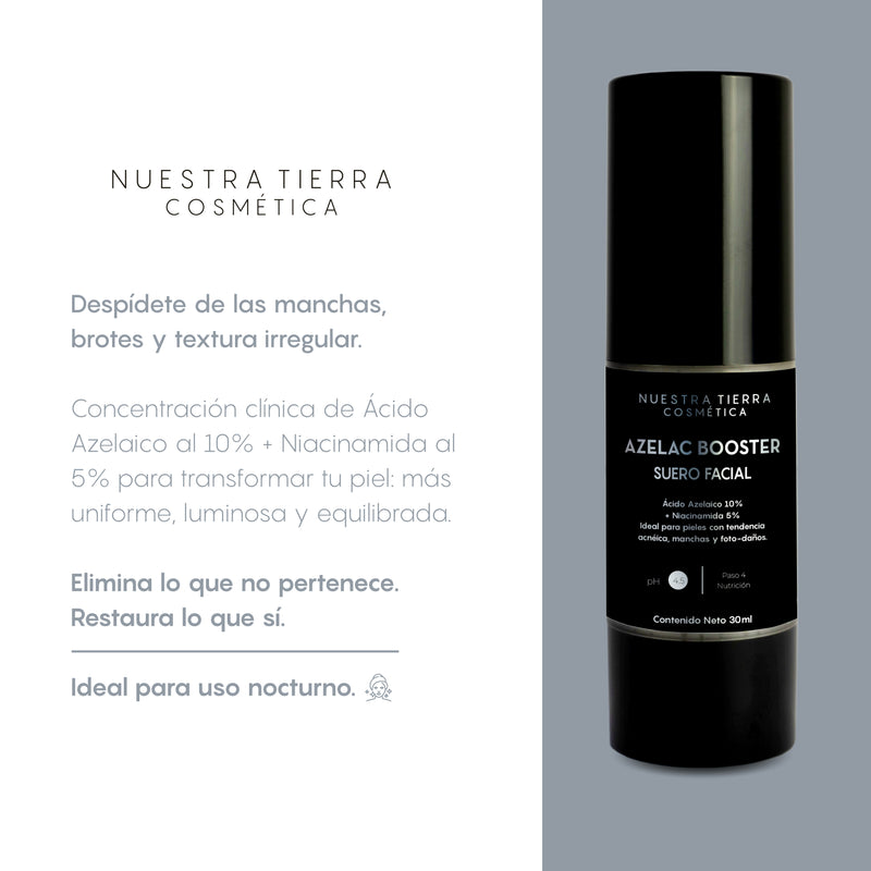 Booster Azelaico 10% + Niacinamina 5% Combate melasma y manchas rebeldes