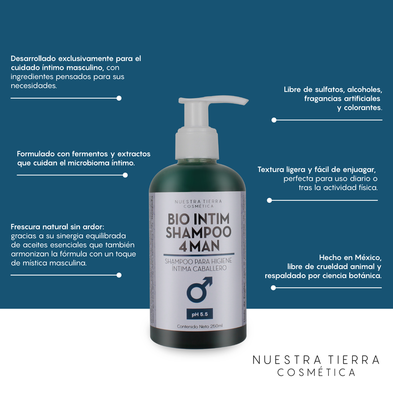 BioIntim 4Man Shampoo para Higiene Intima