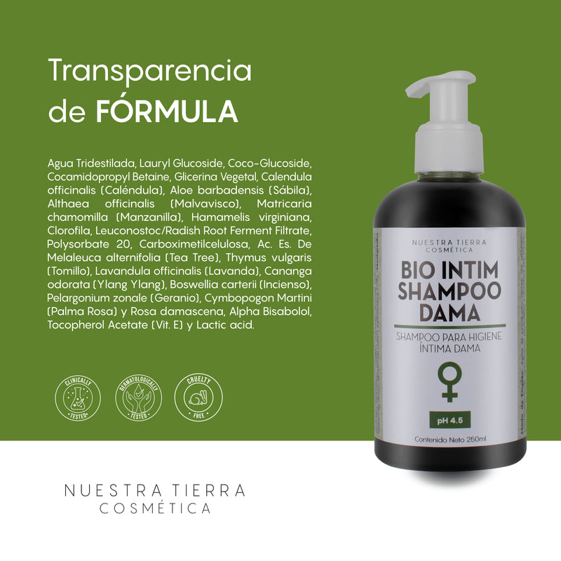 BioIntim Dama Shampoo para Higiene Intima