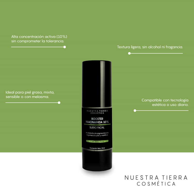 Booster Niacinamida 10% Cutis Graso Mixto