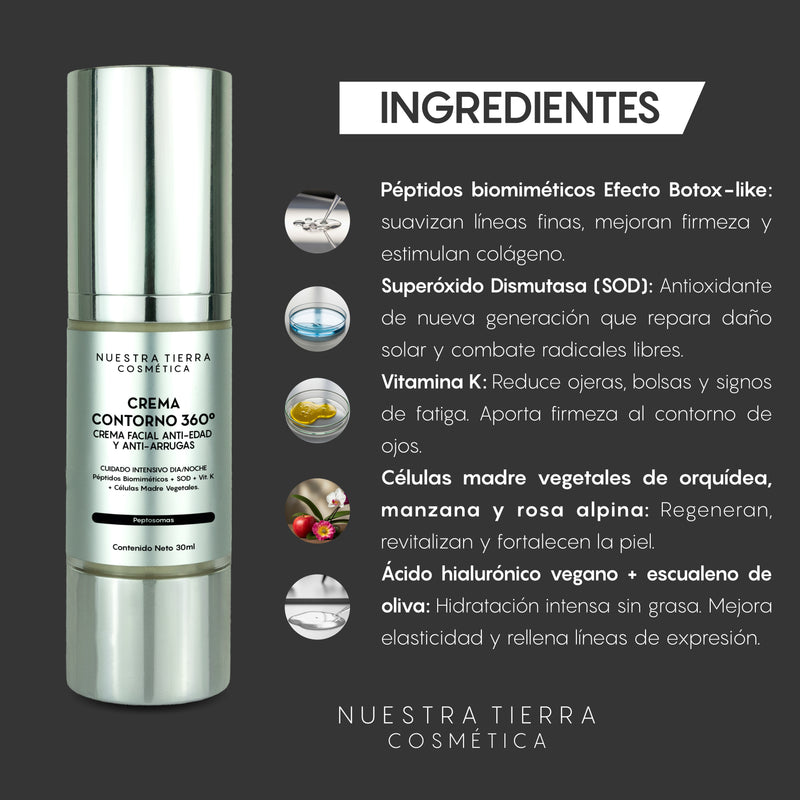 Crema Contorno 360° Anti- edad con péptidos