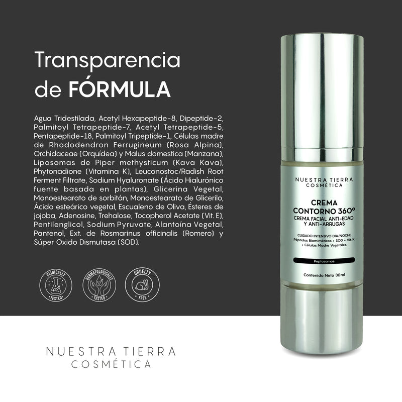 Crema Contorno 360° Anti- edad con péptidos