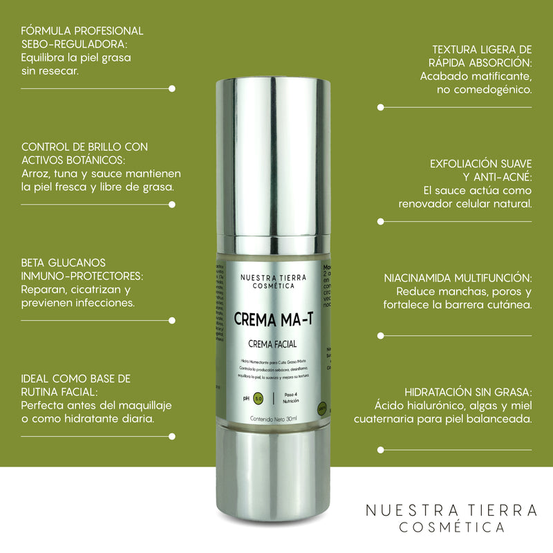 Crema Matificante para cutis graso/mixto