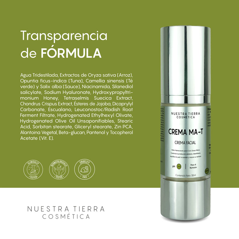 Crema Matificante para cutis graso/mixto