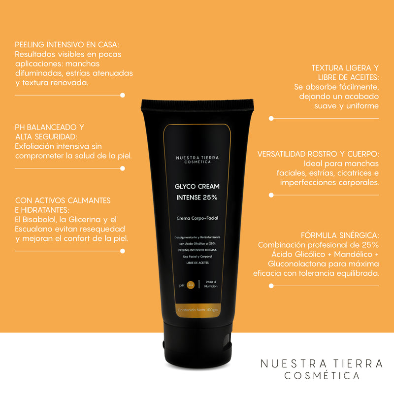 Crema Intensiva Acido Glicolico 25% Peeling