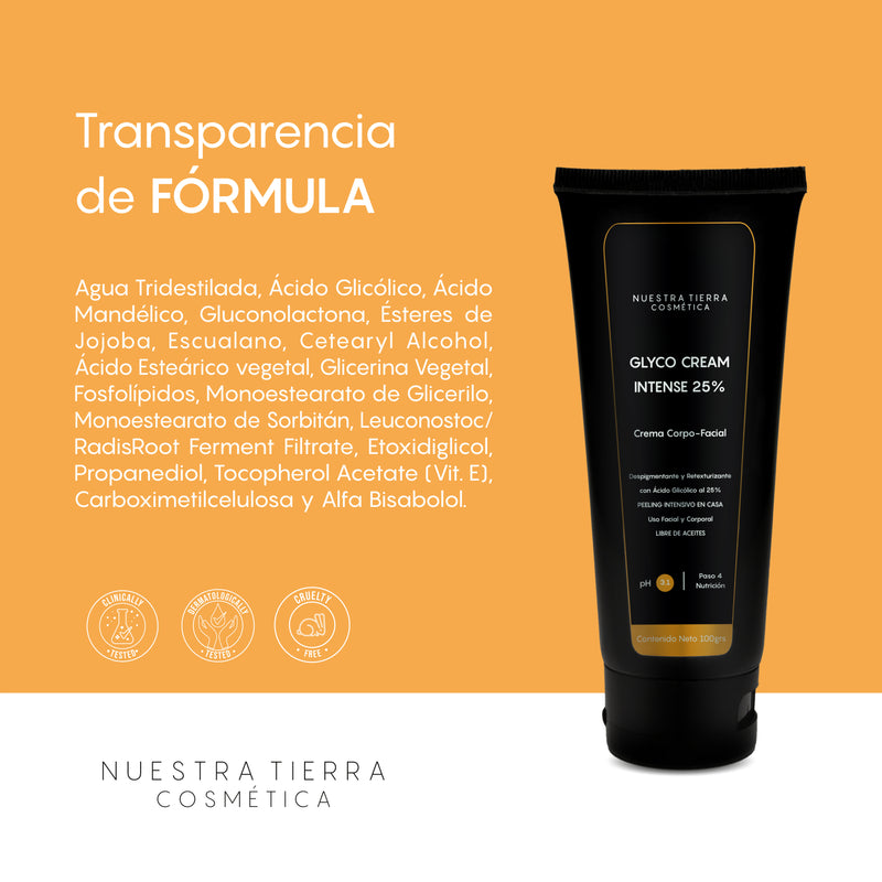 Crema Intensiva Acido Glicolico 25% Peeling