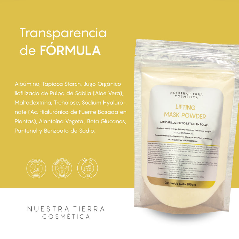Lifting Mask Powder Mascarilla efecto Lifting