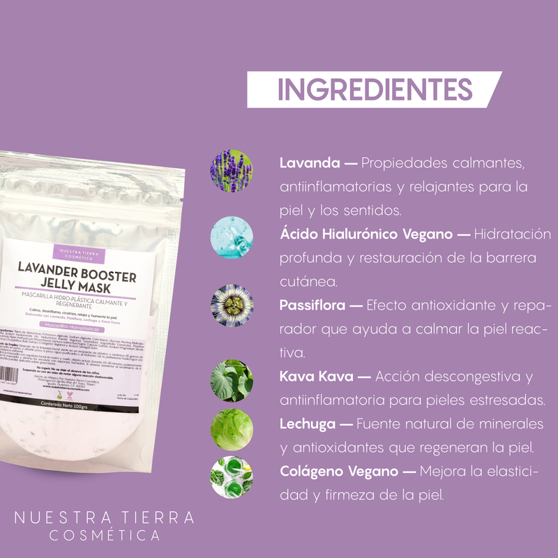 Lavander Booster Mascarilla Hidro-Plastica Calmante y Cicatrizante