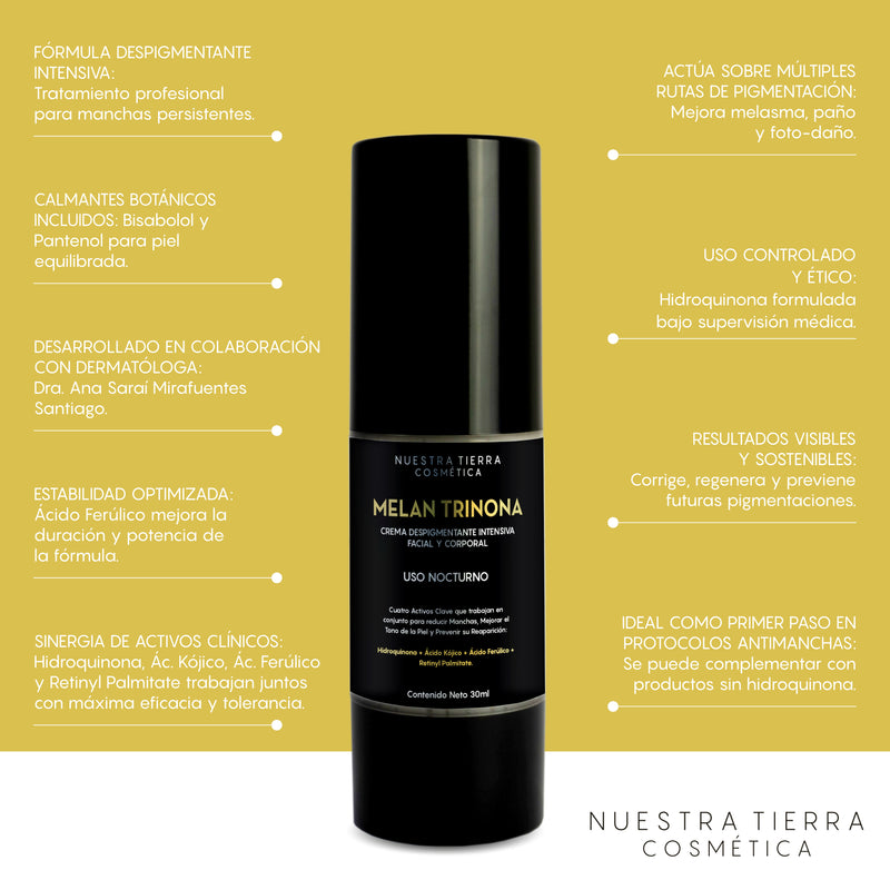 MelanTrinona Crema Despigmentante Intensiva