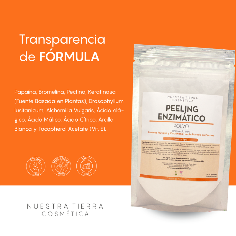 Peeling Enzimatico en Polvo Ideal para pieles sensibles y Dermapen