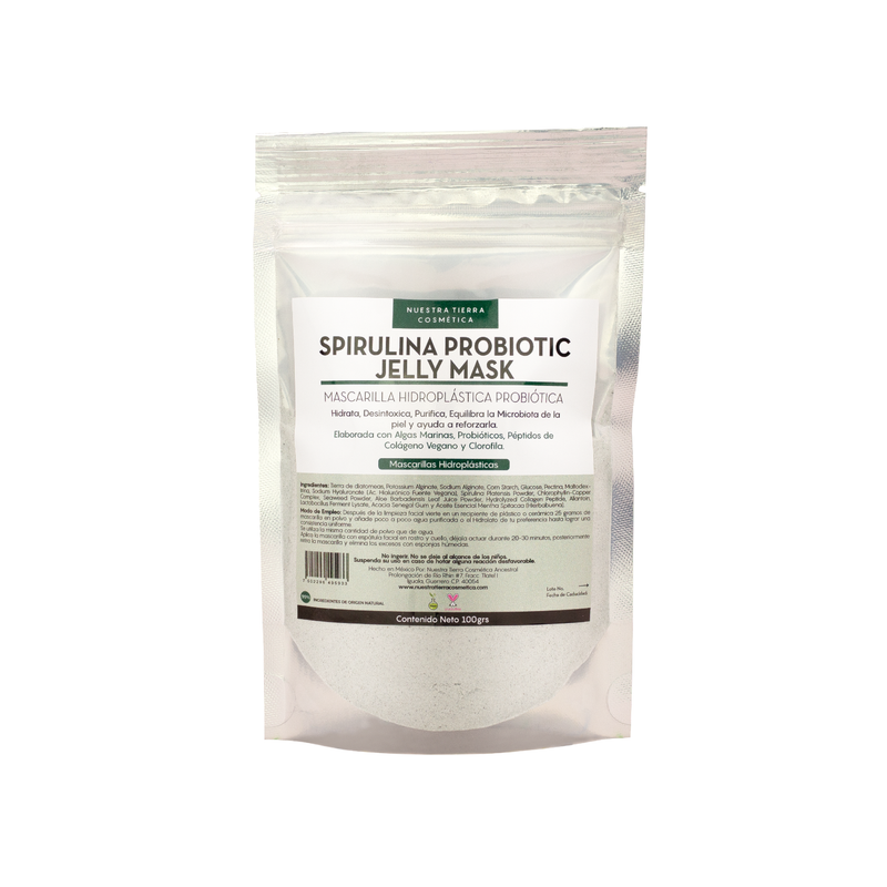 Spirulina Probiotic Jelly Mask- Mascarilla Hidroplastica con Spirulina y Probioticos