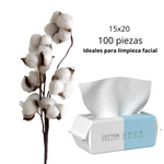 Toallitas Desechables 100% Algodón Para Limpieza Facial Spa