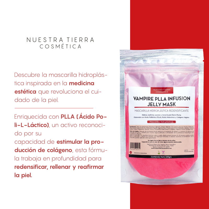 Vampire PLLA Infusion  Mascarilla Hidro-Plastica Redensificante y Rellenadora