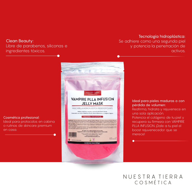 Vampire PLLA Infusion  Mascarilla Hidro-Plastica Redensificante y Rellenadora