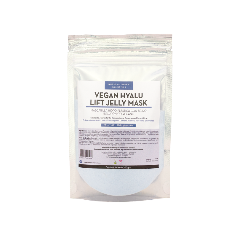 Vegan Hyalu Lift Mascarilla Hidro-Plastica Humectante y Tensora