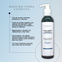 Aceite Corporal Azul Maya - Nuestra Tierra Cosmética Ancestral