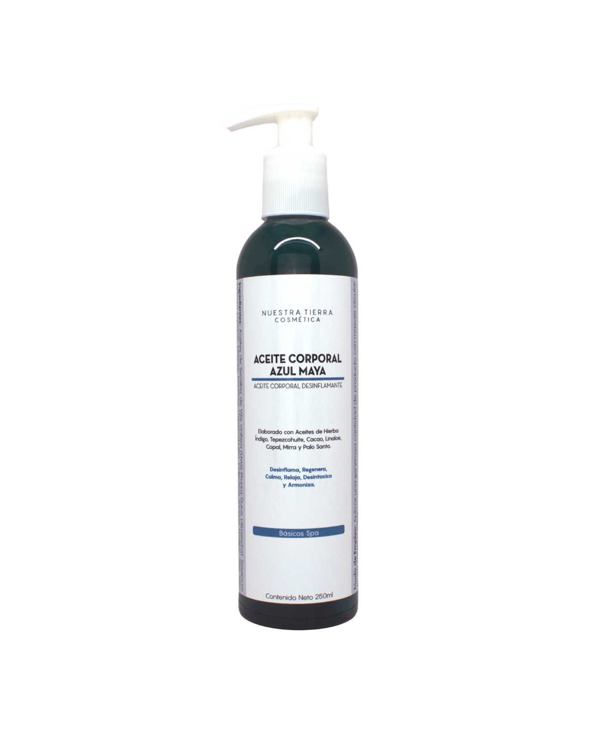 Aceite Corporal Azul Maya - Nuestra Tierra Cosmética Ancestral