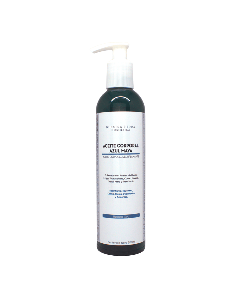 Aceite Corporal Azul Maya - Nuestra Tierra Cosmética Ancestral