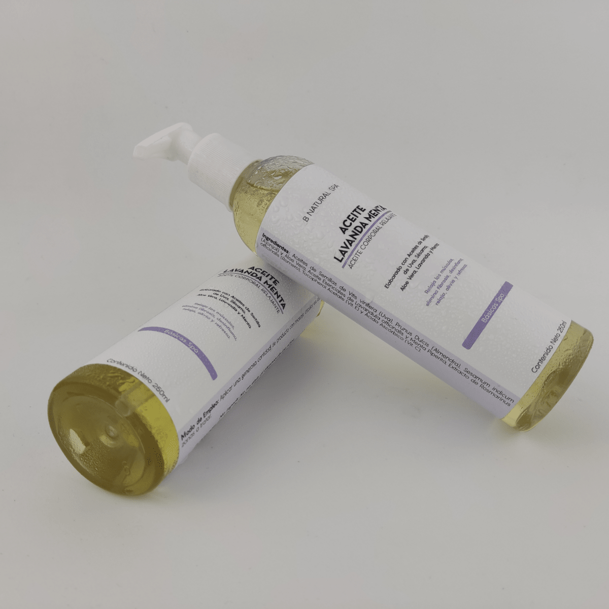 Aceite Corporal Lavanda y Menta Relajante Anti - estres - Nuestra Tierra Cosmética Ancestral