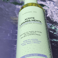 Aceite Corporal Lavanda y Menta Relajante Anti - estres - Nuestra Tierra Cosmética Ancestral