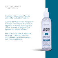 Aceite De Magnesio - Nuestra Tierra Cosmética Ancestral