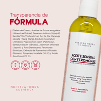 Aceite Sensual con Feromonas - Nuestra Tierra Cosmética Ancestral