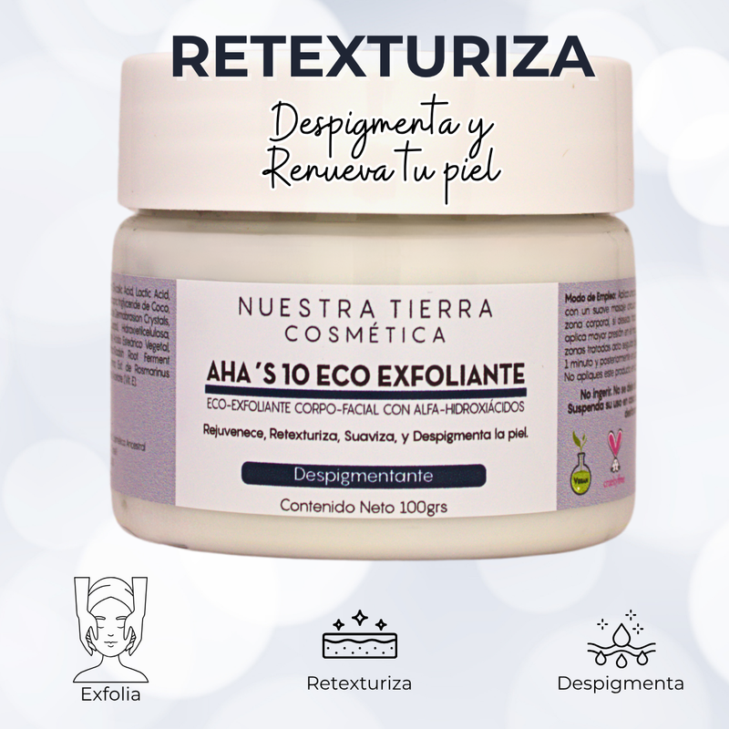 Eco-Exfoliante con acido glicolico y Lactico