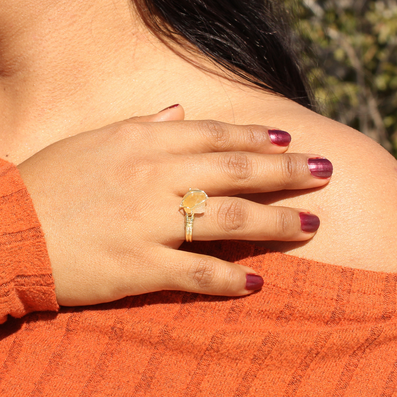 Anillos de poder de Cuarzo Natural 💍✨