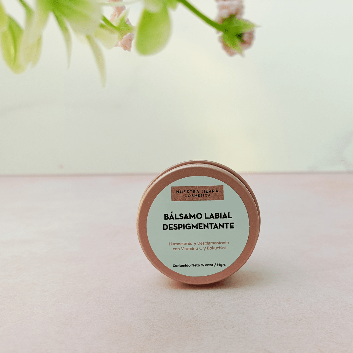 Bálsamo labial despigmentante con Vit. C estable - Nuestra Tierra Cosmética Ancestral