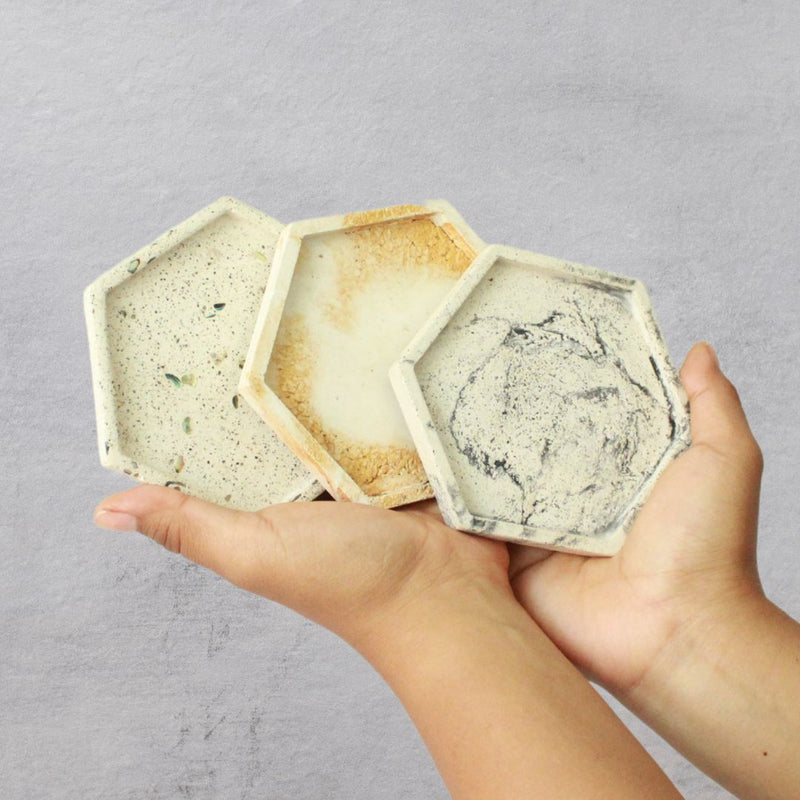 Base de Concreto Hexagonal para Sahumos 🔥💎 - Nuestra Tierra Cosmética Ancestral