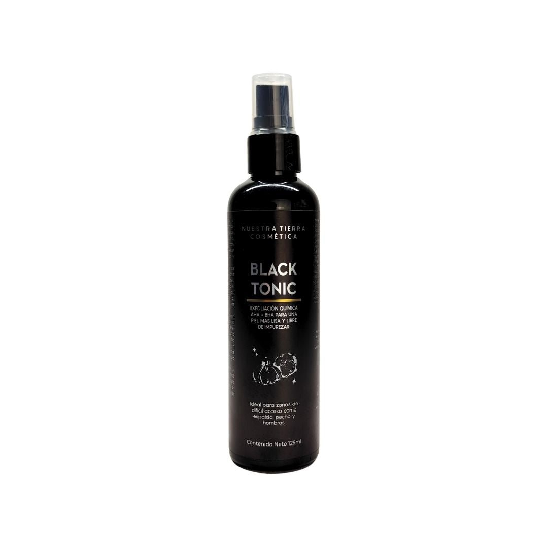 Black Tonic Tónico Anti Imperfecciones con AHA, BHA y Ajo Negro - Nuestra Tierra Cosmética Ancestral