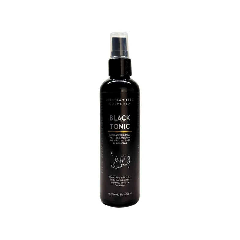 Black Tonic Tónico Anti Imperfecciones con AHA, BHA y Ajo Negro - Nuestra Tierra Cosmética Ancestral