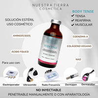 Body Tense Solucion Concentrada Tensora, Reafirmante y Estimulante Muscular Vial - Nuestra Tierra Cosmética Ancestral
