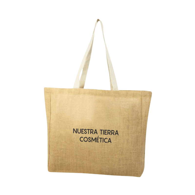 Bolsa Beach de Yute - Nuestra Tierra Cosmética Ancestral