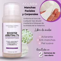 Booster Arbutina 7% Aclarante - Nuestra Tierra Cosmética Ancestral