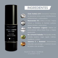 Booster Azelaico 10% + Niacinamina 5% Combate melasma y manchas rebeldes - Nuestra Tierra Cosmética Ancestral