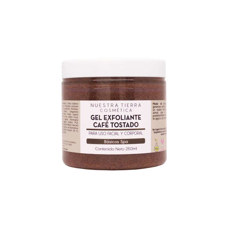 Cafe Tostado Exfoliante Anti - celulitis y Descongestionante - Nuestra Tierra Cosmética Ancestral