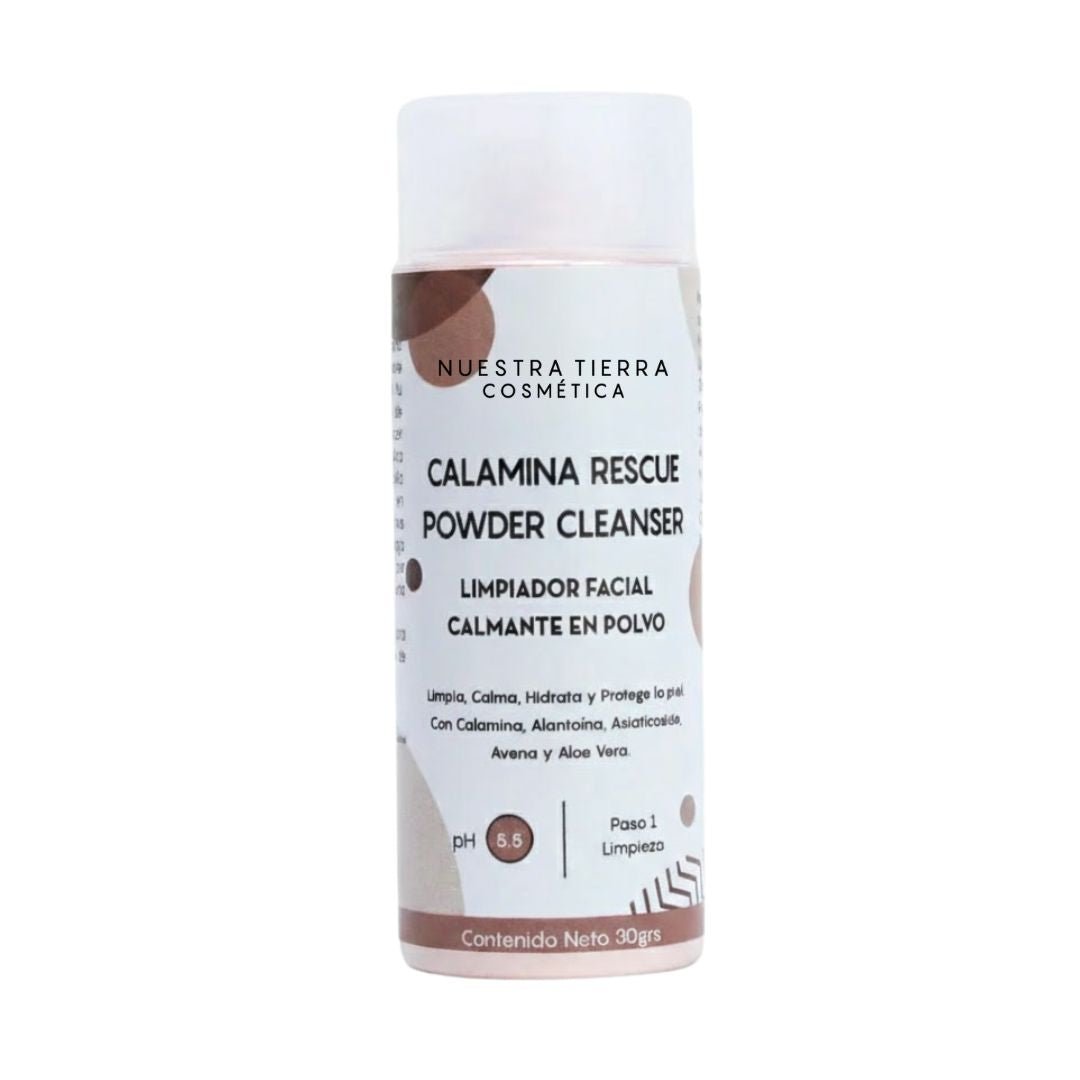 Calamina Rescue Powder Cleanser - Limpiador facial en polvo - Nuestra Tierra Cosmética Ancestral