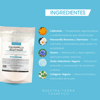 Calmanilla Mascarilla Hidro - Plastica con Caléndula y Manzanilla - Nuestra Tierra Cosmética Ancestral