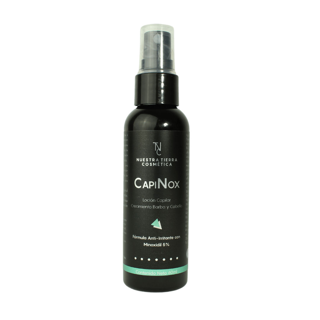 Capinox Locion para crecimiento de barba, bigote y cabello - Nuestra Tierra Cosmética Ancestral