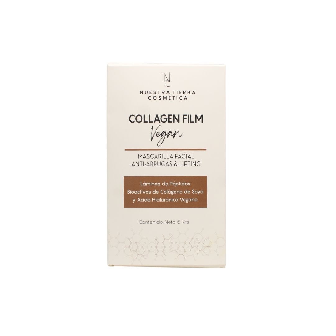 Collagen Film Mascarilla De Colageno Vegano en Laminas - Nuestra Tierra Cosmética Ancestral
