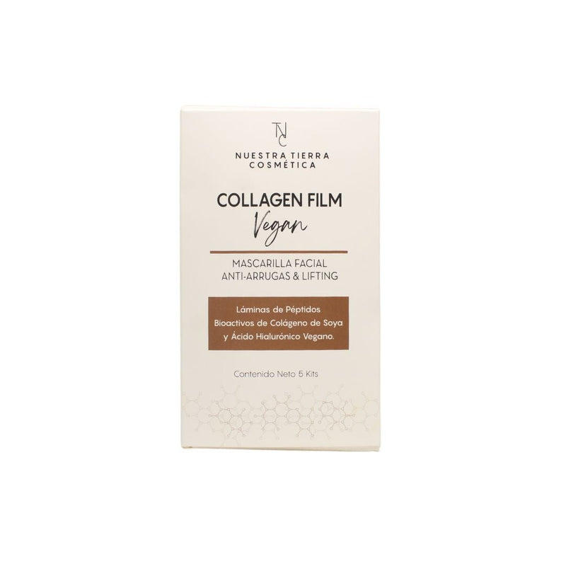 Collagen Film Mascarilla De Colageno Vegano en Laminas - Nuestra Tierra Cosmética Ancestral