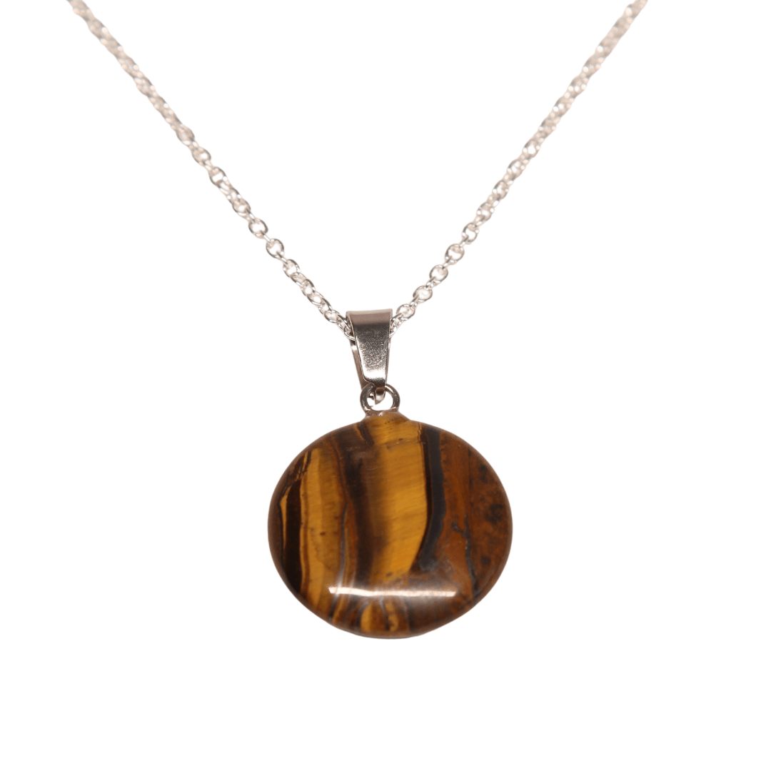 Collar de poder Circulo de Cuarzo con cadena de plata 💎✨ - Nuestra Tierra Cosmética Ancestral