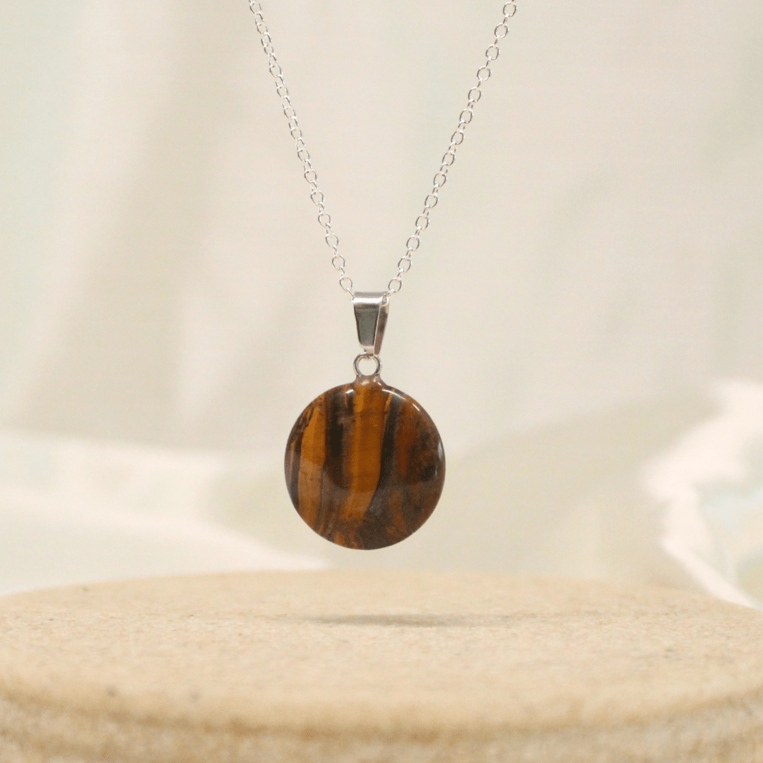 Collar de poder Circulo de Cuarzo con cadena de plata 💎✨ - Nuestra Tierra Cosmética Ancestral
