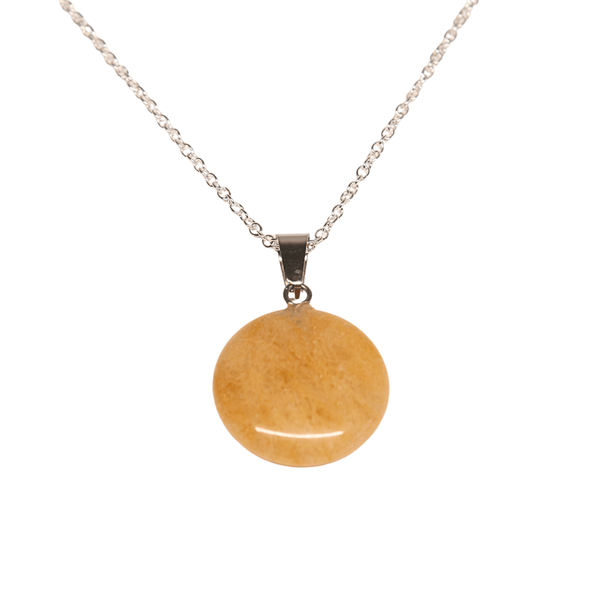 Collar de poder Circulo de Cuarzo con cadena de plata 💎✨ - Nuestra Tierra Cosmética Ancestral