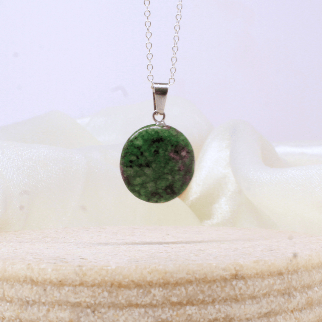 Collar de poder Circulo de Cuarzo con cadena de plata 💎✨ - Nuestra Tierra Cosmética Ancestral